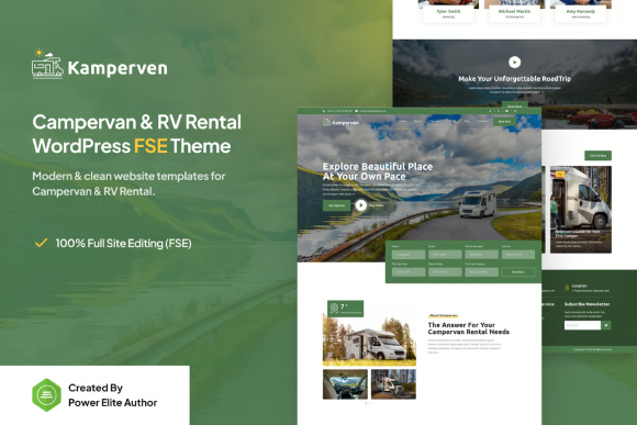 Kamperven – Campervan and RV Rental WordPress Theme